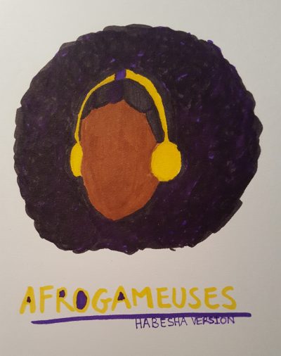 Artober 2021 - Logo Afrogameuses par Nao.mi.ko